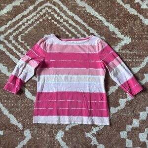 Talbots 3/4 sleeve boat neck shirt